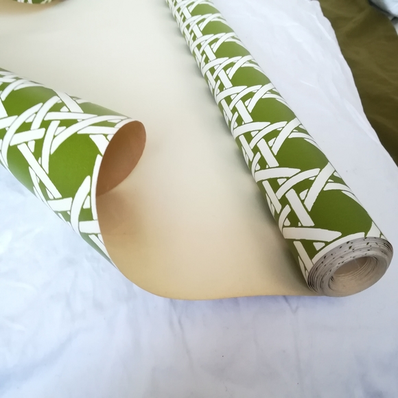 ❌SOLD❌Vintage wallpaper, green, mid-late century - Picture 3 of 6